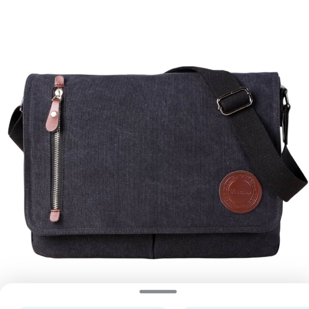 Mactso Canvas Messenger Bag (Gray/Black)